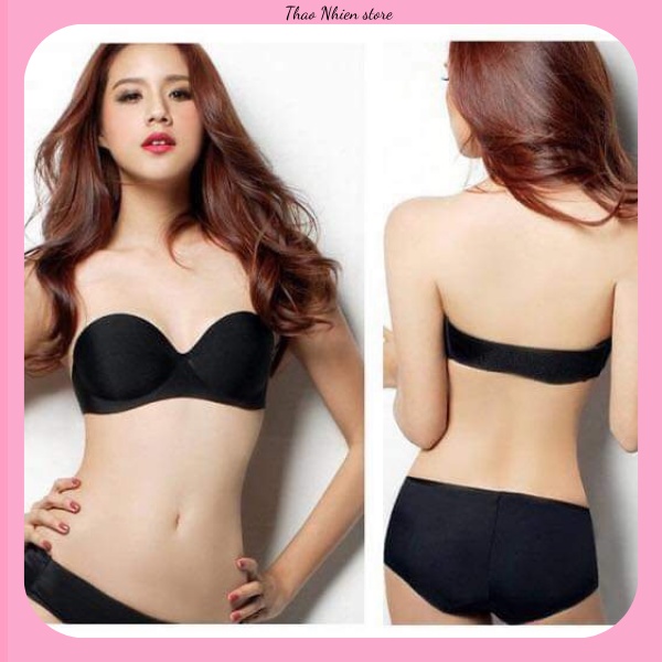 Áo cúp ngực không dây không gọng Thao Nhien ATN 07 nâng đẩy tự nhiên kèm dây trong mặc váy trống lưng đệm 3,5 cm