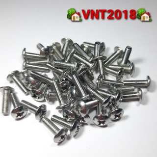 Bulông dù m3 inox 304 đầu vít
