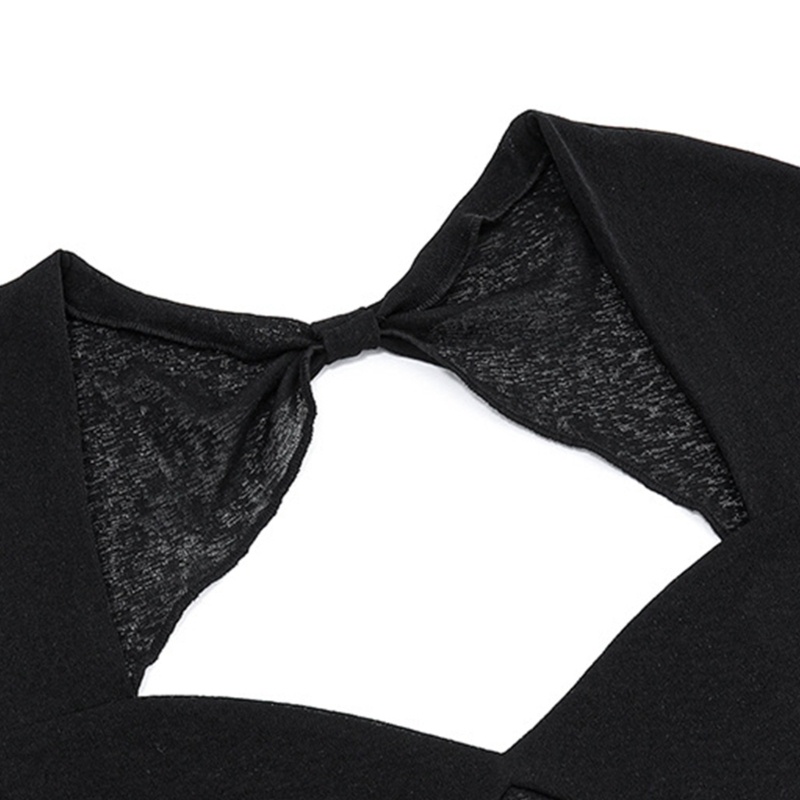 Áo Thun Crop Top Tay Ngắn Cổ V Xẻ Sâu Gợi Cảm Cho Nữ