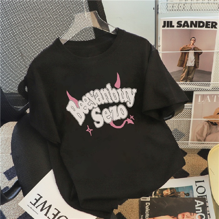 NRVP Áo Thun 100% Cotton Tay Ngắn Dáng Rộng