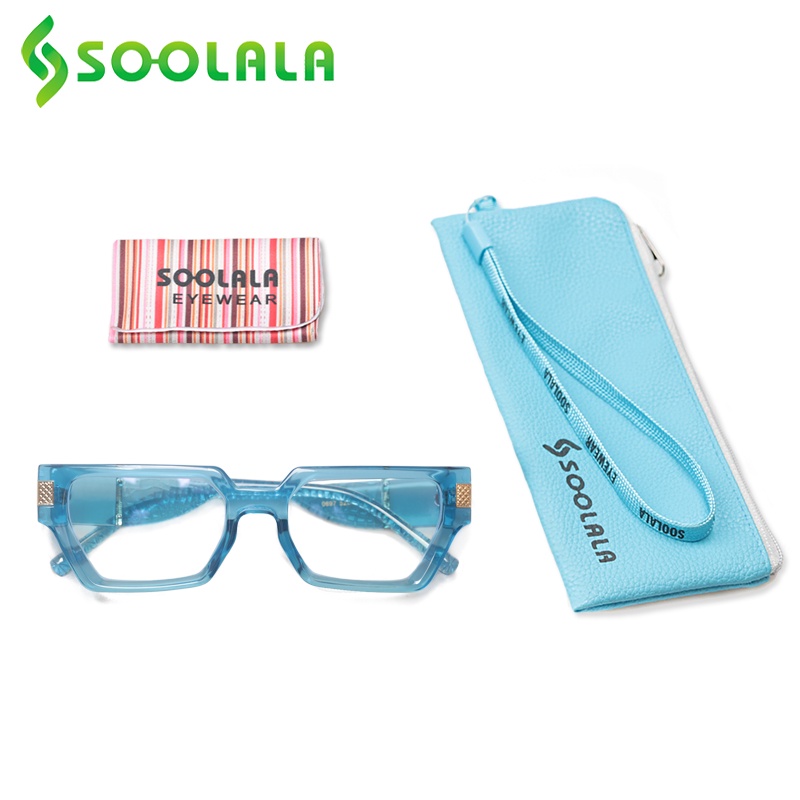Kính đọc sách SOOLALA cỡ lớn chống ánh sáng xanh thời trang cho nam và nữ