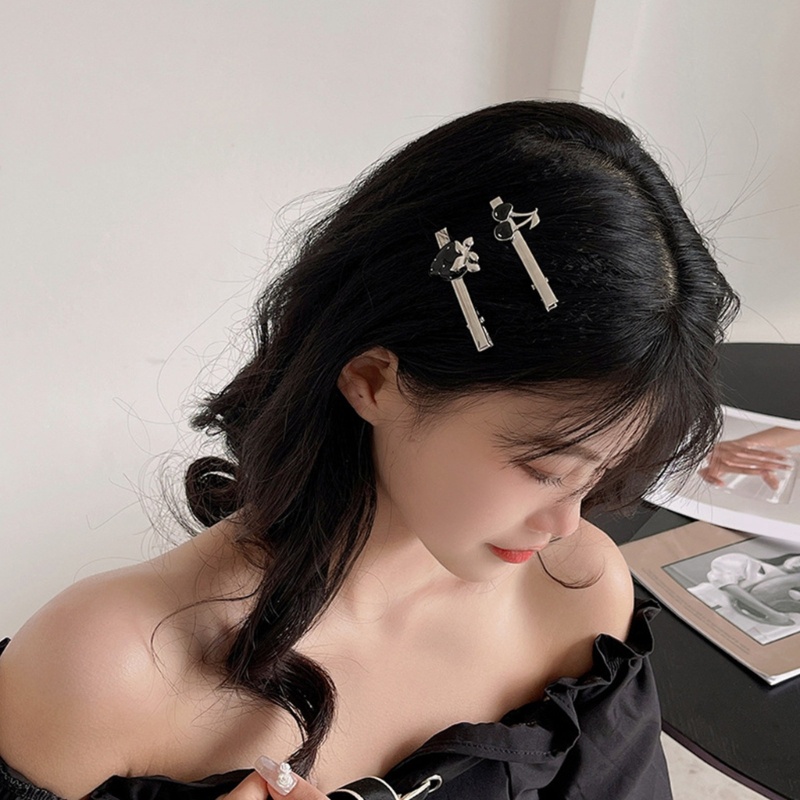 Kẹp Tóc Mỏ Vịt Nhiều Kiểu Dáng Phong Cách Gothic Mừng Năm Mới Chống Trượt Cho Nữ