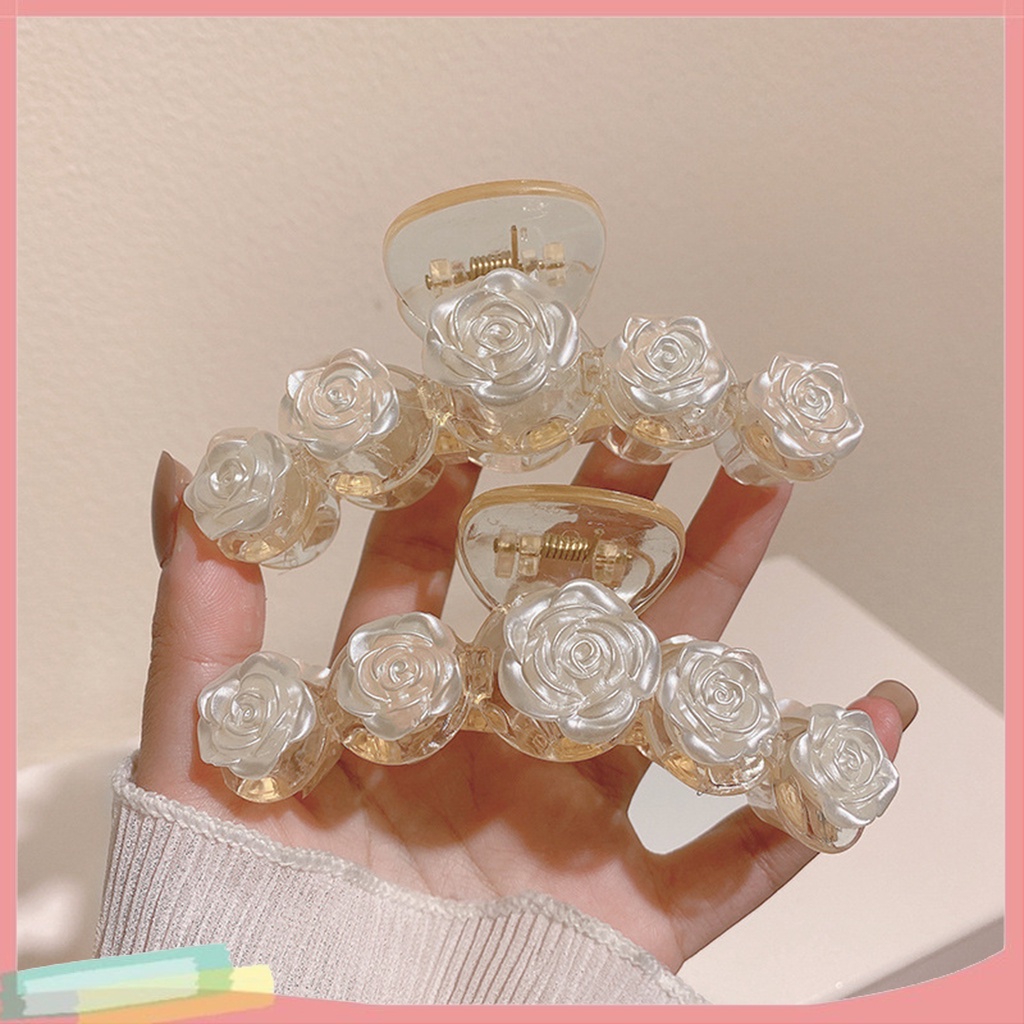 Kẹp Tóc Nữ Phối Hoa Phong Cách Thời Trang Hàn Quốc