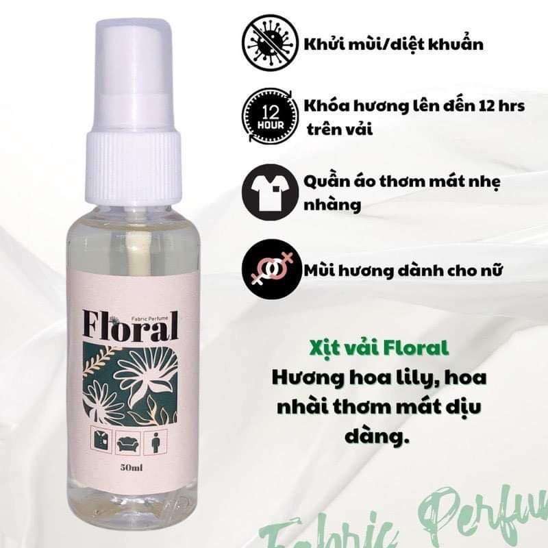Nước Xịt Thơm Quần Áo Làm Mềm Vải Fabric Perfume - Xả Vải Khô TAPSTORE 50ml | BigBuy360 - bigbuy360.vn