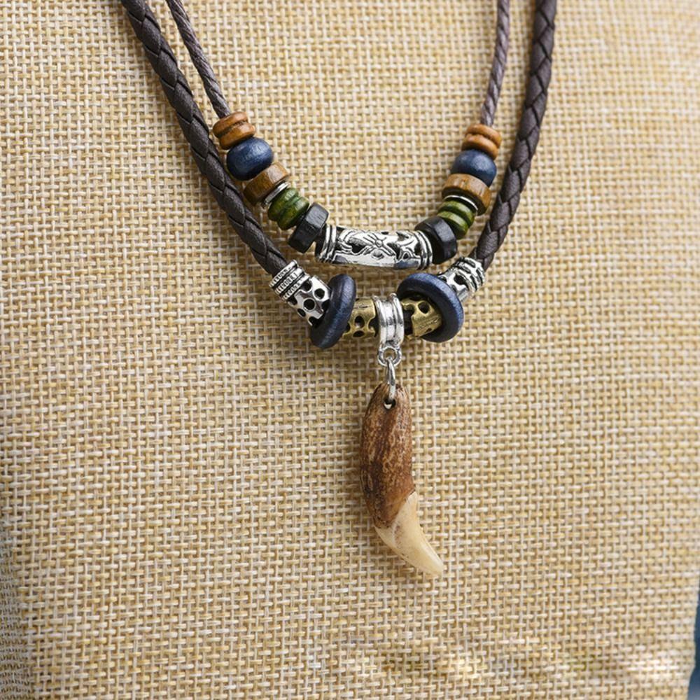 Vòng Cổ Choker Răng Sói Phong Cách Hàn Quốc Cá Tính Sáng Tạo Dành Cho Nam