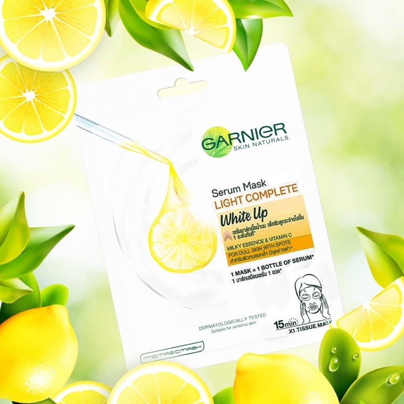 Mặt Nạ Tinh Chất, Chiết Xuất Thiên Nhiên GARNIER Serum Mask 28g
