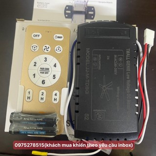 Điều khiển quạt trần 3 số và 6 số, sử dụng được cho mọi loại quạt trần