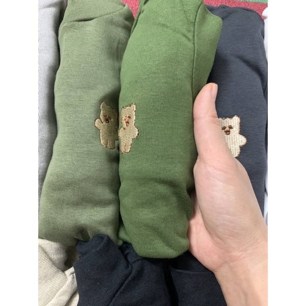 Set 3 áo cotton len tăm giữ nhiệt bé trai bé gái