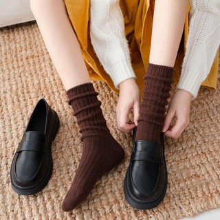 Tất cao cổ nam vớ cao cổ nữ vintage thể thao gân tất vớ cổ cao nữ vớ cổ cao cấp beo chan