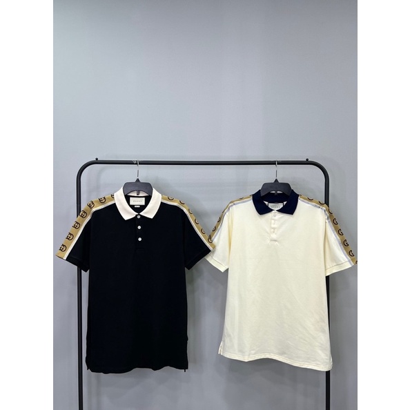 [ có sẵn ] polo Gu.cci phản quang đen-trắng