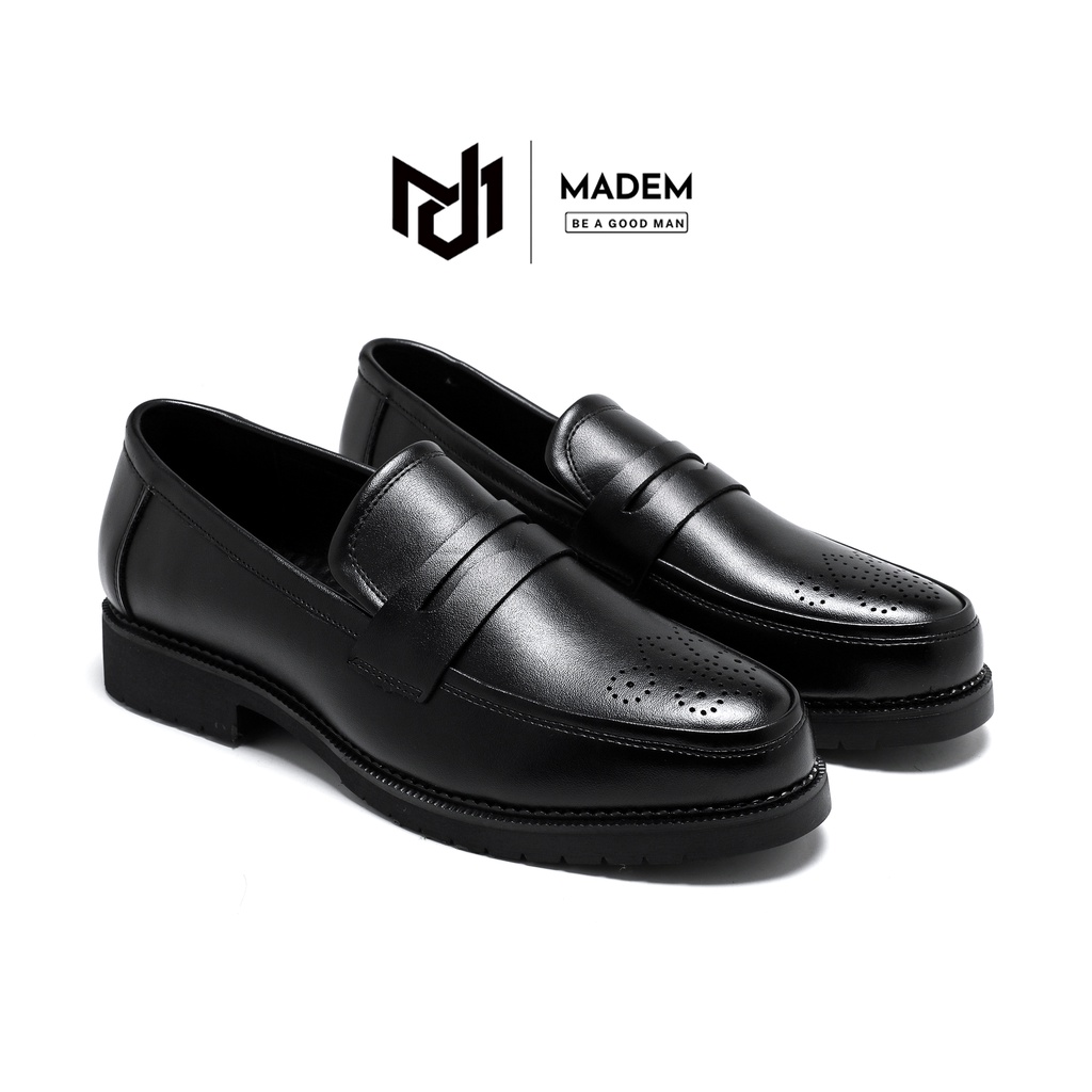 Giày tây lười nam cao cấp da bò Nappa hơi hướng cổ điển - AP Madem - Full box bảo hành 12 tháng
