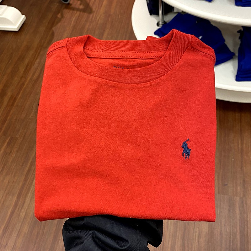 RALPH LAUREN Áo Thun NgắN Tay Cổ TròN + BảNg MạCh Cho Nữ