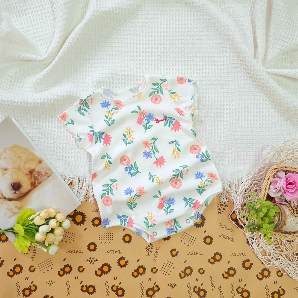 Body thỏ Bunny cho bé gái 0-6 tháng trộn màu