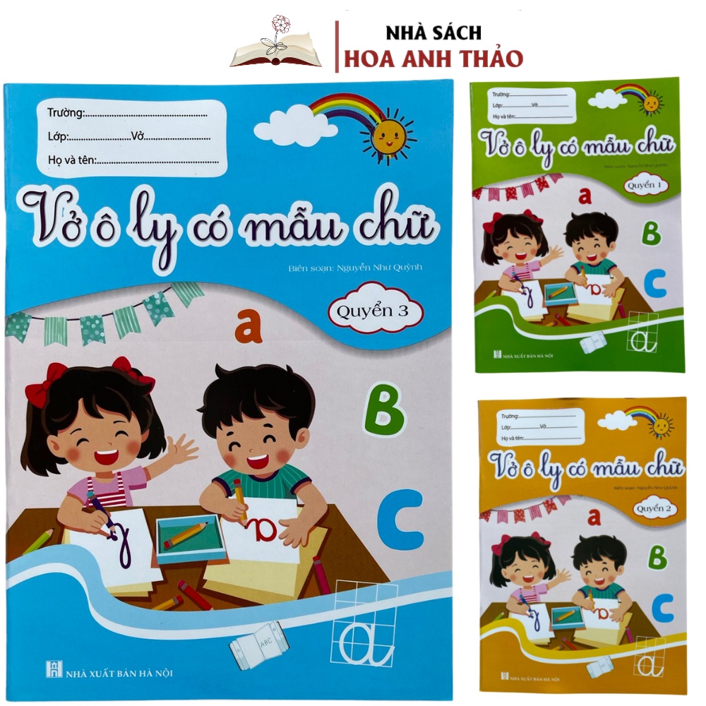 Sách - Vở Ô Ly Có Mẫu Chữ - Bộ 3 Quyển, Lẻ Tuỳ Chọn ( Dành Cho Trẻ Từ 4 - 6 Tuổi )