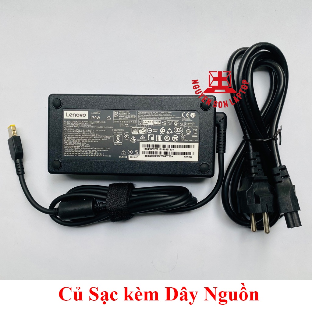 💥 Sạc Laptop Lenovo 20V - 8.5A 170W chân USB vuông Lenovo Gaming Legion 5 ThinkPad W540 W541 P50 P70 Ideapad L340 Y72