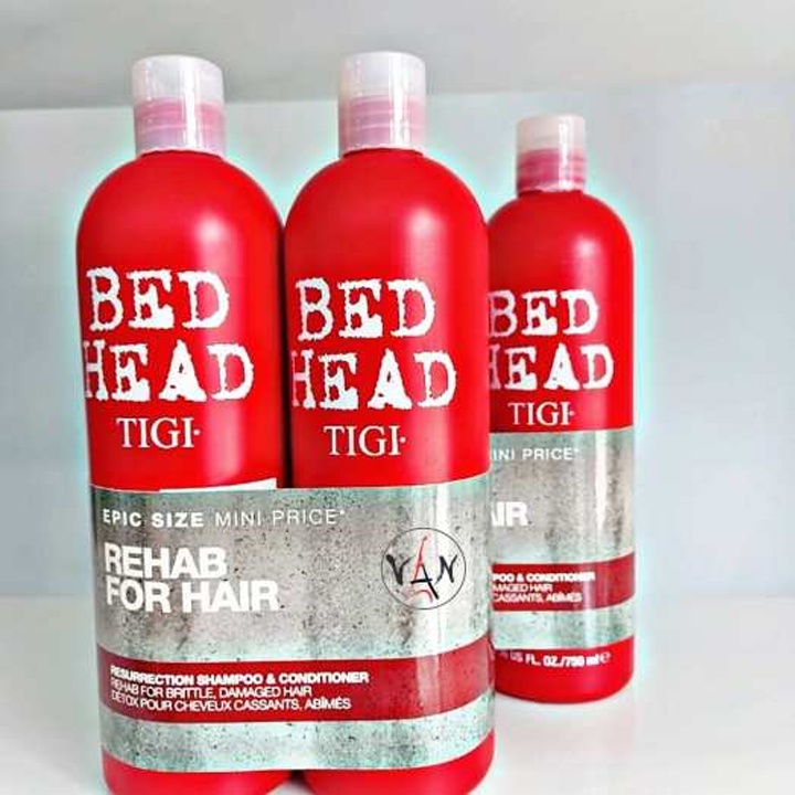 Dầu gội Bed Head Tigi đỏ chính hãng 750ml Mit Beauty phục hồi túc hư tổn kích thích mọc tóc săn chắc bóng mượt