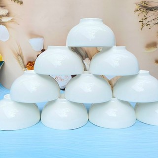 Bát ăn cơm / combo 10 bát ăn cơm trắng trơn dày- chén cơm
