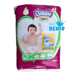 Tã Quần Bobby Gói Siêu Lớn  XL62 (62 Miếng)