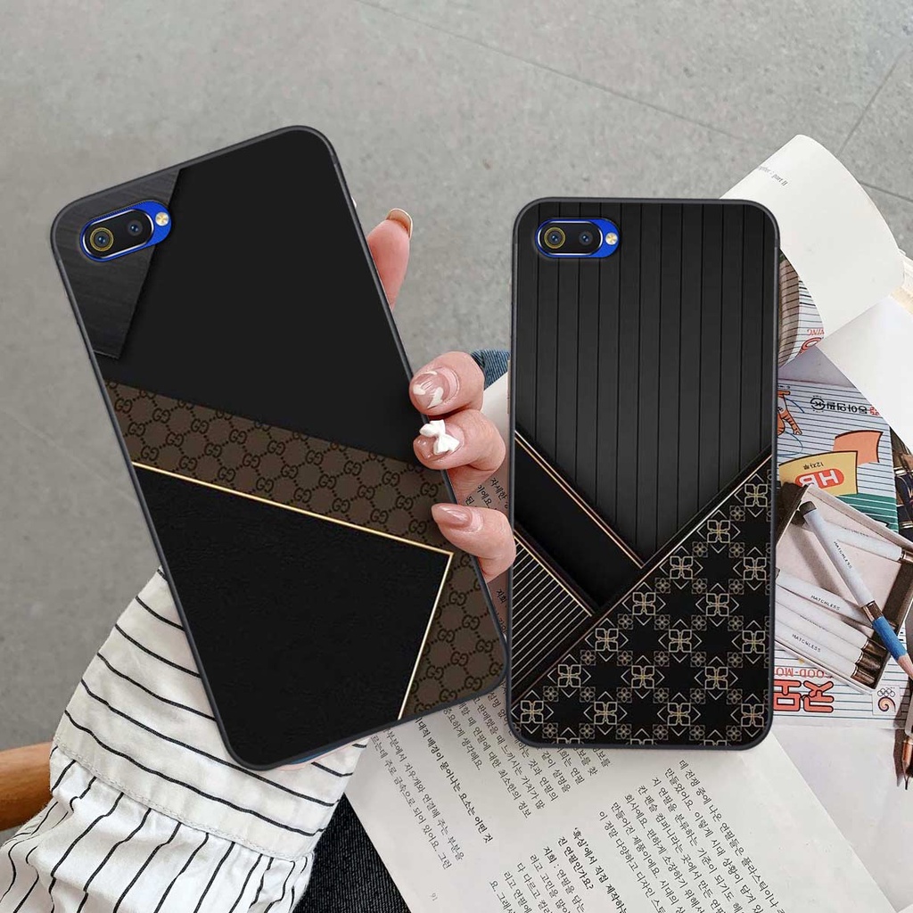 Ốp lưng Realme C1 / C2 hình họa tiết thương hiệu thời trang cao cấp