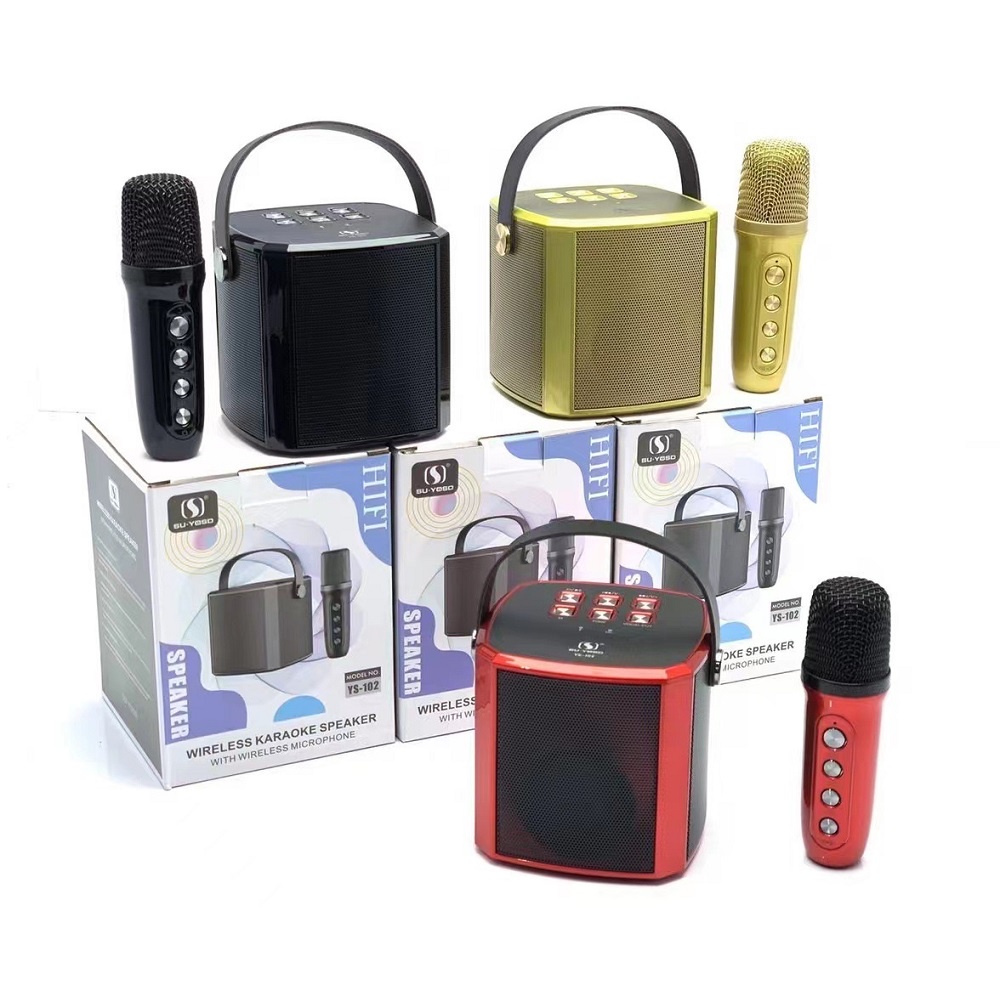 Loa Karaoke Bluetooth SU YOSD YS-102 kèm 1 micro không dây, CS 10W, Nhỏ gọn
