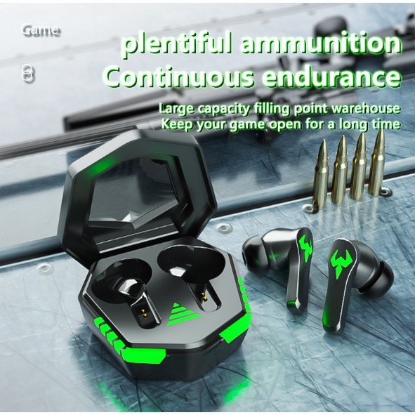 Tai nghe bluetooth 5.2 gaming N35 TWS tai phone pin trâu thể thao nhét tai không độ trễ âm thanh vòm 9D,Bass Căng