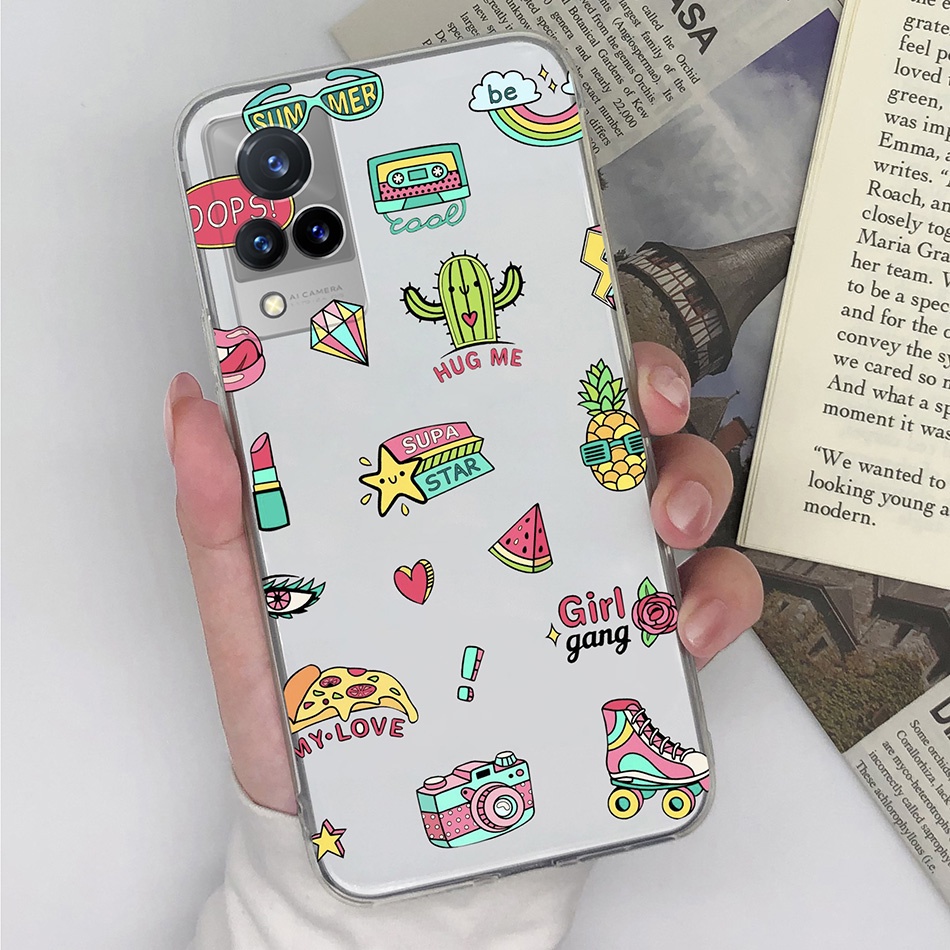 Ốp Điện Thoại Silicon Mềm Trong Suốt Cho Vivo V21 V21 Vivo V2050 VivoV21 4G 5G VivoV 21