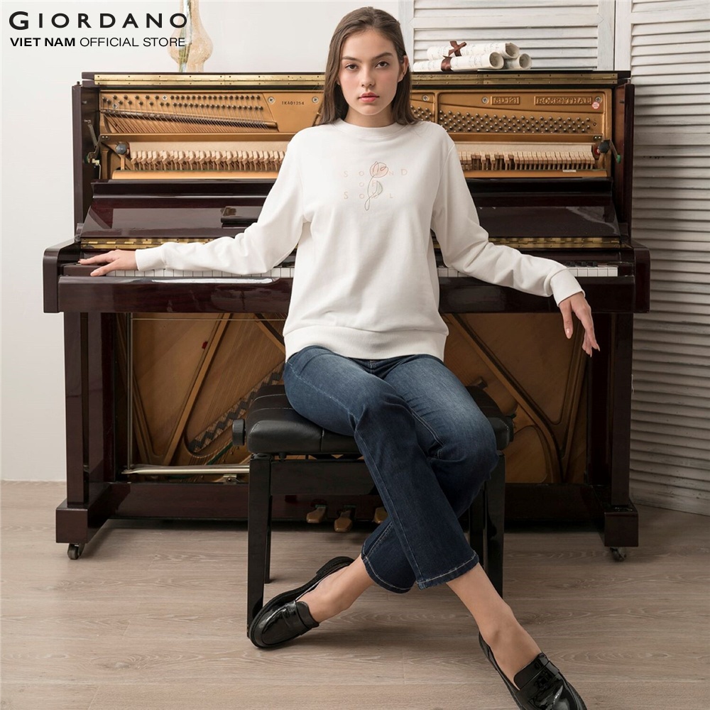 Áo Thun Dài Tay Nữ Inner Melody Pullover Giordano 05392604