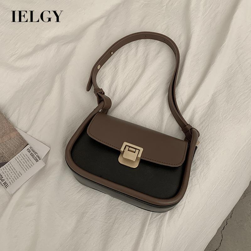 Túi Đeo Chéo Hình Vuông Nhỏ Màu Tương Phản Thời Trang Cho Nữ