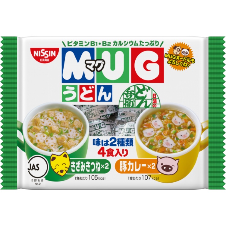 Mỳ Mug Nissin, Mì Mug ăn dặm cho Bé màu vàng/ màu trắng 96gam - Hàng nội địa Nhật Bản