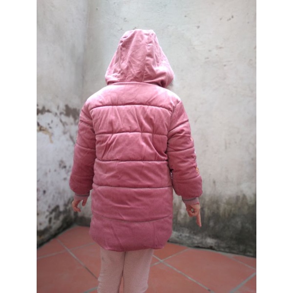 Áo khoác nhung bé gái