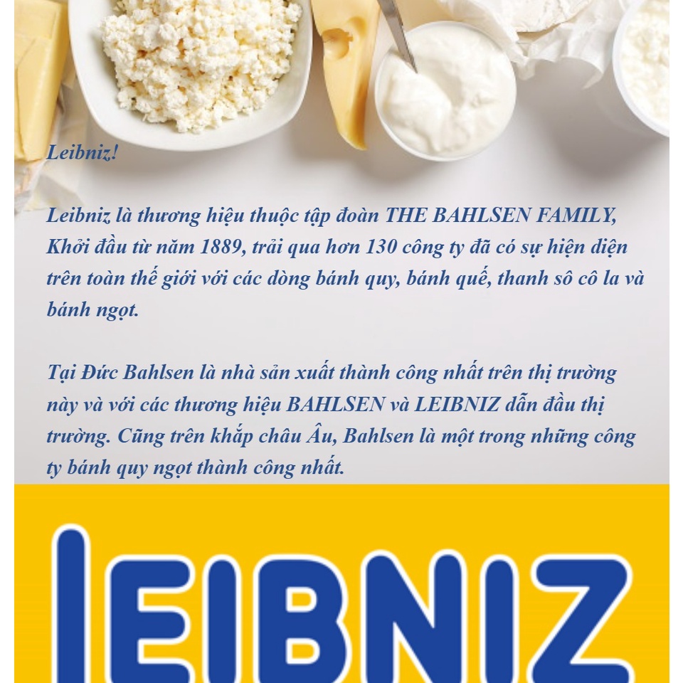 [Date mới] Bánh Quy Bơ Leibniz Zoo nhập khẩu Đức Hình Động Vật Vui Nhộn loại 100g FoodPlus