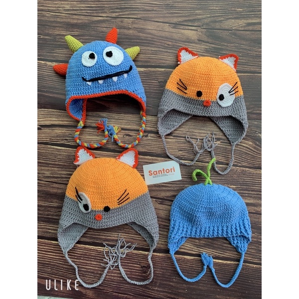 Mũ len cho bé  ảnh thật Santori