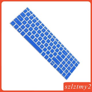 [Szlztmy2] Vỏ bảo vệ da bàn phím máy tính xách tay mềm cho 15,6 inch BF Blue