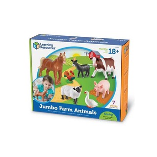 Đồ chơi thông minh - Learning Resources Jumbo Farm Animals - Set động vật ngôn trại size to