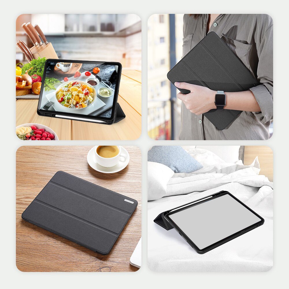 Bao da DUX DUCIS cho iPad Air 5 / Air 4  - Mặt lưng TPU mềm, Có ngăn đựng bút
