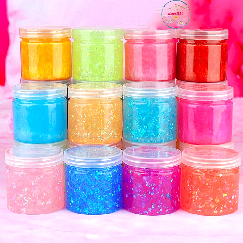 Hũ to Slime thuỷ tinh giấy charm kim tuyến lọ to Đồ chơi slam chất nhầy ma thuật squishy