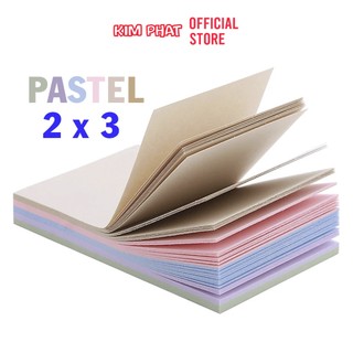 Giấy nhớ ghi chú sticky note màu pastel 2x3 baoke tz 2013