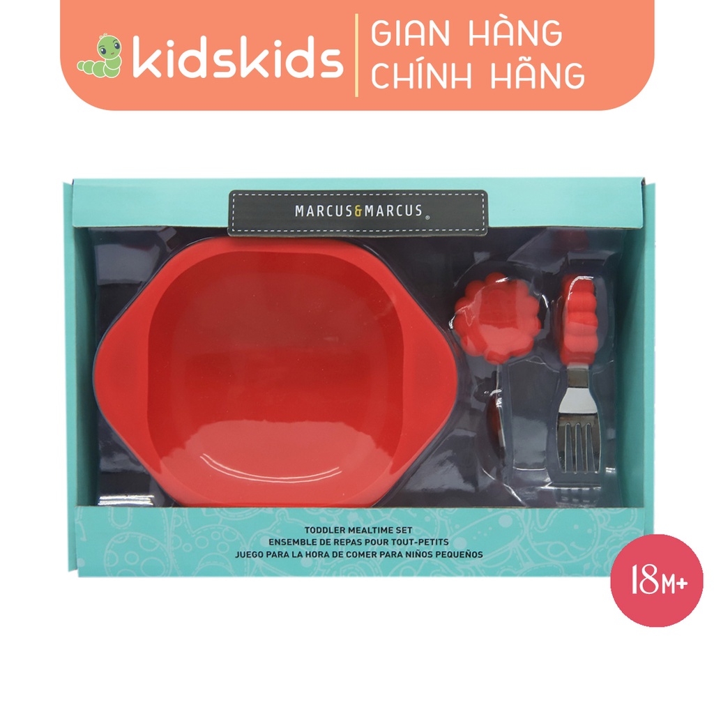 Bộ Đồ Dùng Ăn Dặm Toddler Marcus & Marcus, Cho Bé Từ 18 Tháng - Marcus