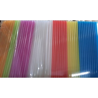 Ống hút phi 6 nhiều màu uống nước ngọt nước mía gói 100 ống
