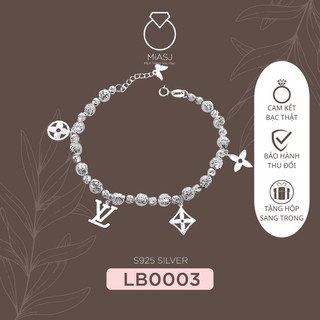 Lắc bi nữ charm bạc ý s950 cao cấp lb0003 | miasj mi.a trang sức bạc