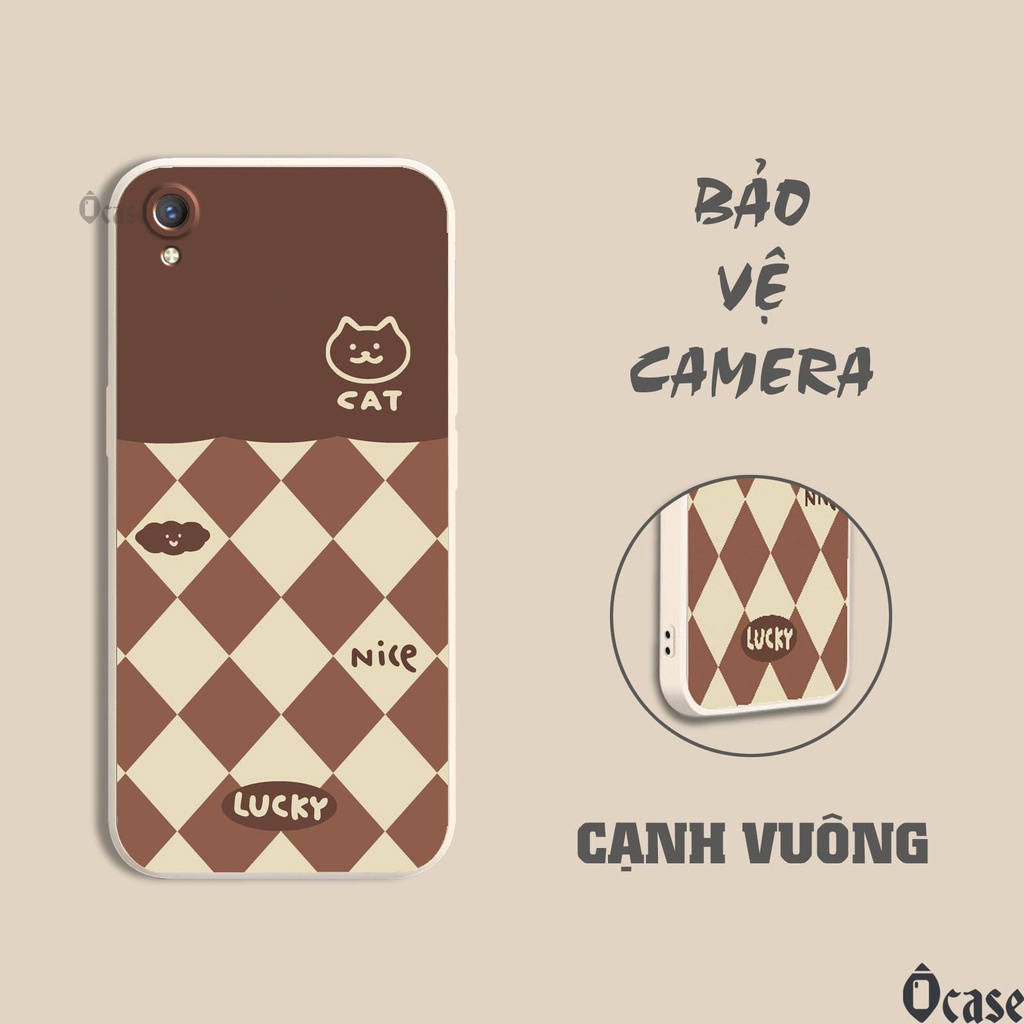 Ốp lưng Oppo A37 / NEO 9 / R9 / R9 Plus in hình Mèo và Vịt vàng cạnh viền vuông có bảo vệ camera