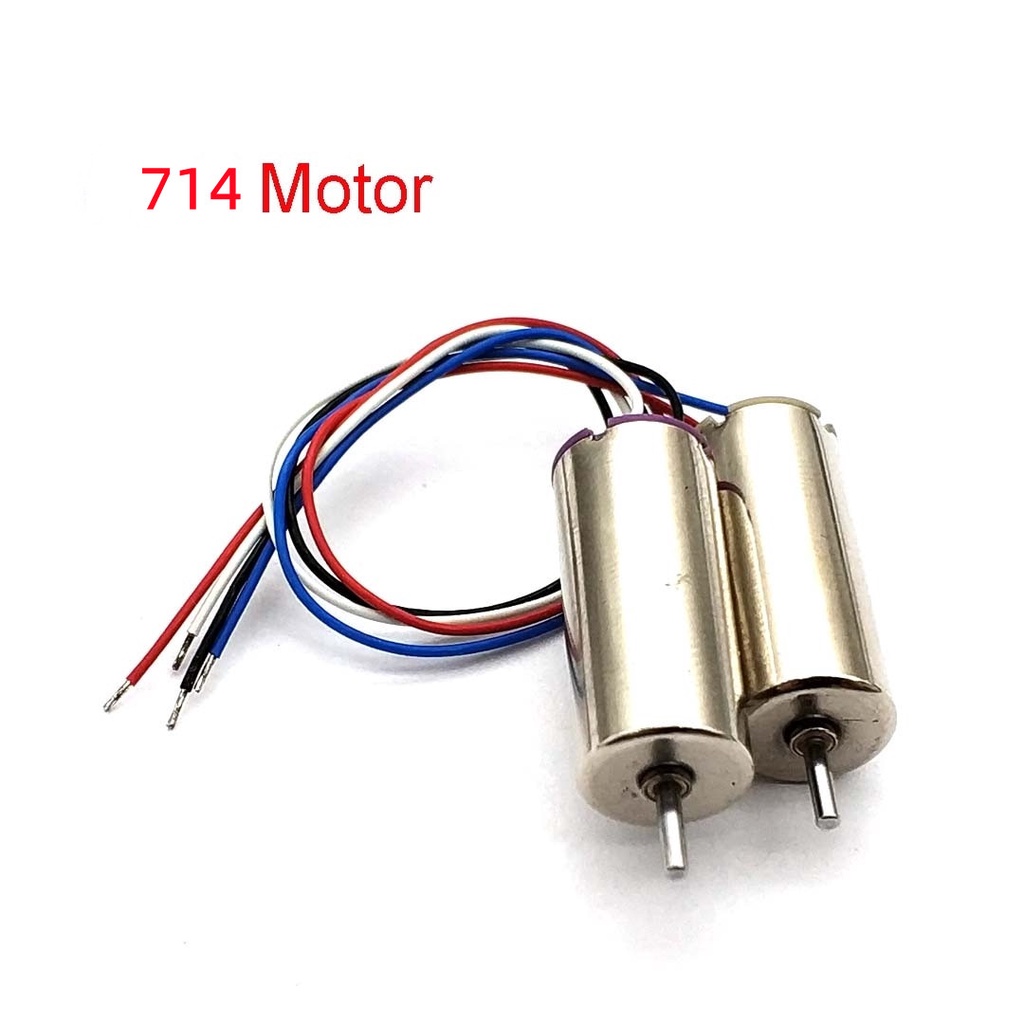 1 Cặp Động Cơ Không Lõi 714 4.2v 58000rpm Tốc Độ Cao Cho Máy Bay Điều Khiển Từ Xa Dia 1.1mm