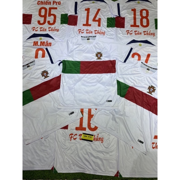 Bộ quần áo đá banh Bồ Đào Nha, Bộ quần áo bóng đá in tên và số theo yêu cầu