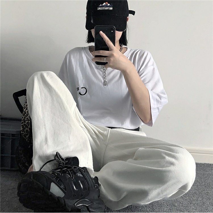Áo thun tay lỡ CRAW phông unisex nam nữ vải coton mềm mịn, co dãn Oversize form rộng - 0048