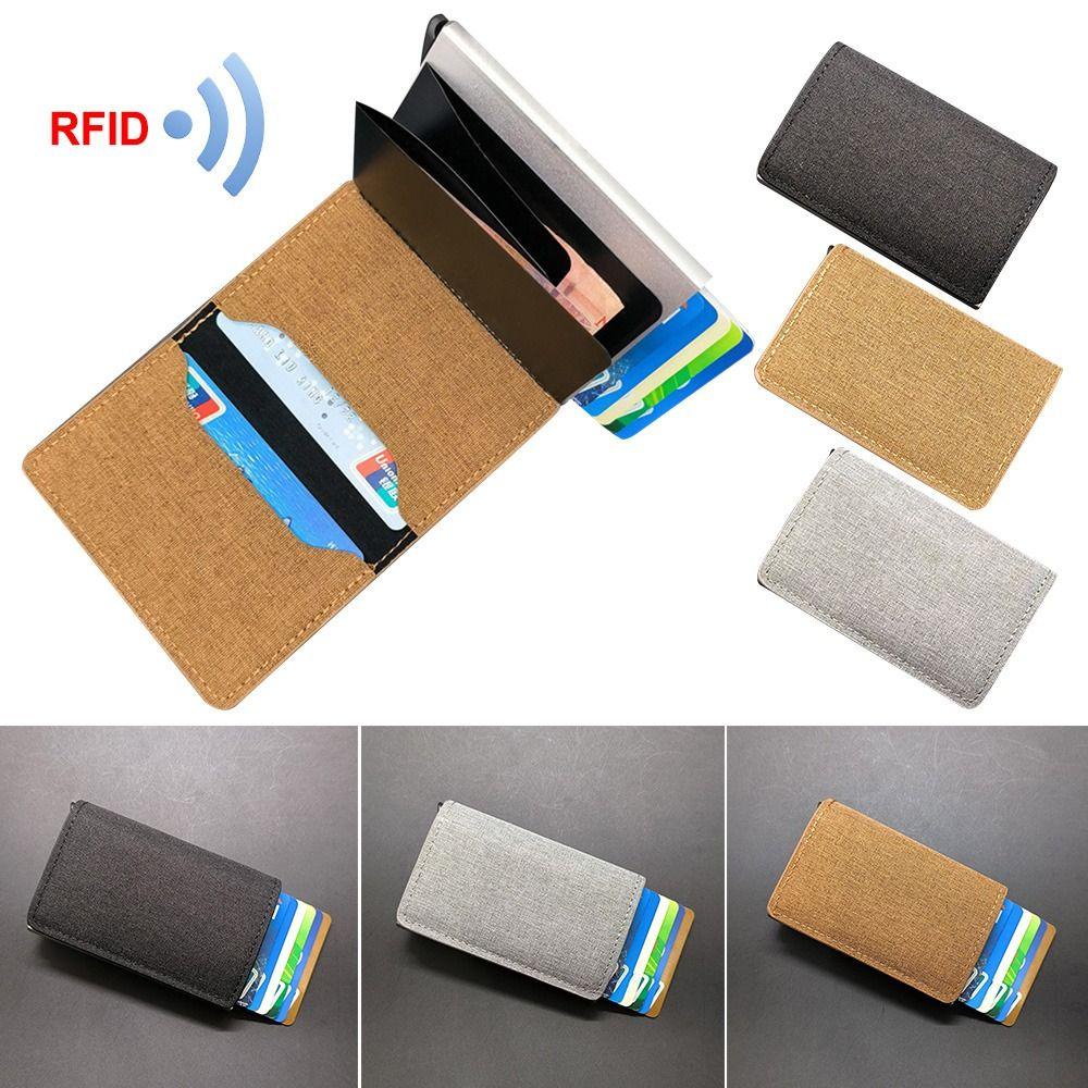 Ví Đựng Thẻ Tín Dụng Bằng Nhôm Phong Cách EBINLANDS RFID Cho Nam Và Nữ
