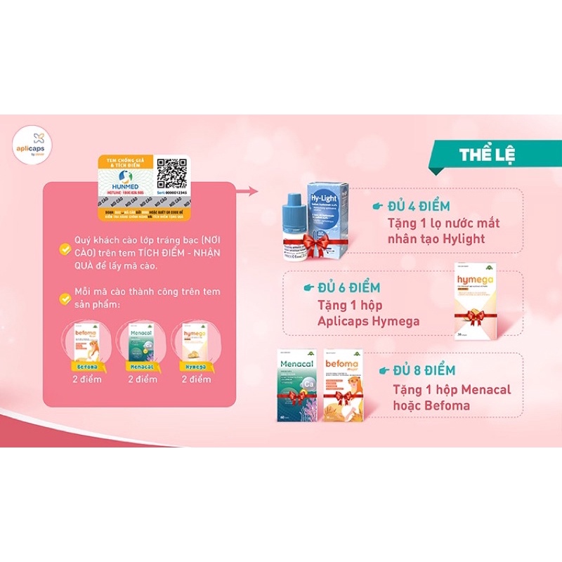 Viên uống bổ sung DHA hàm lượng cao tinh khiết, EPA, vitamin E Aplicaps Hymega hộp 30 viên