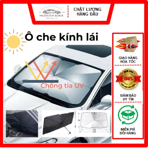Ô che nắng kính lái ô tô cao cấp - Che nắng ô tô, cách nhiệt, bảo vệ nội thất xe NK Car accessory