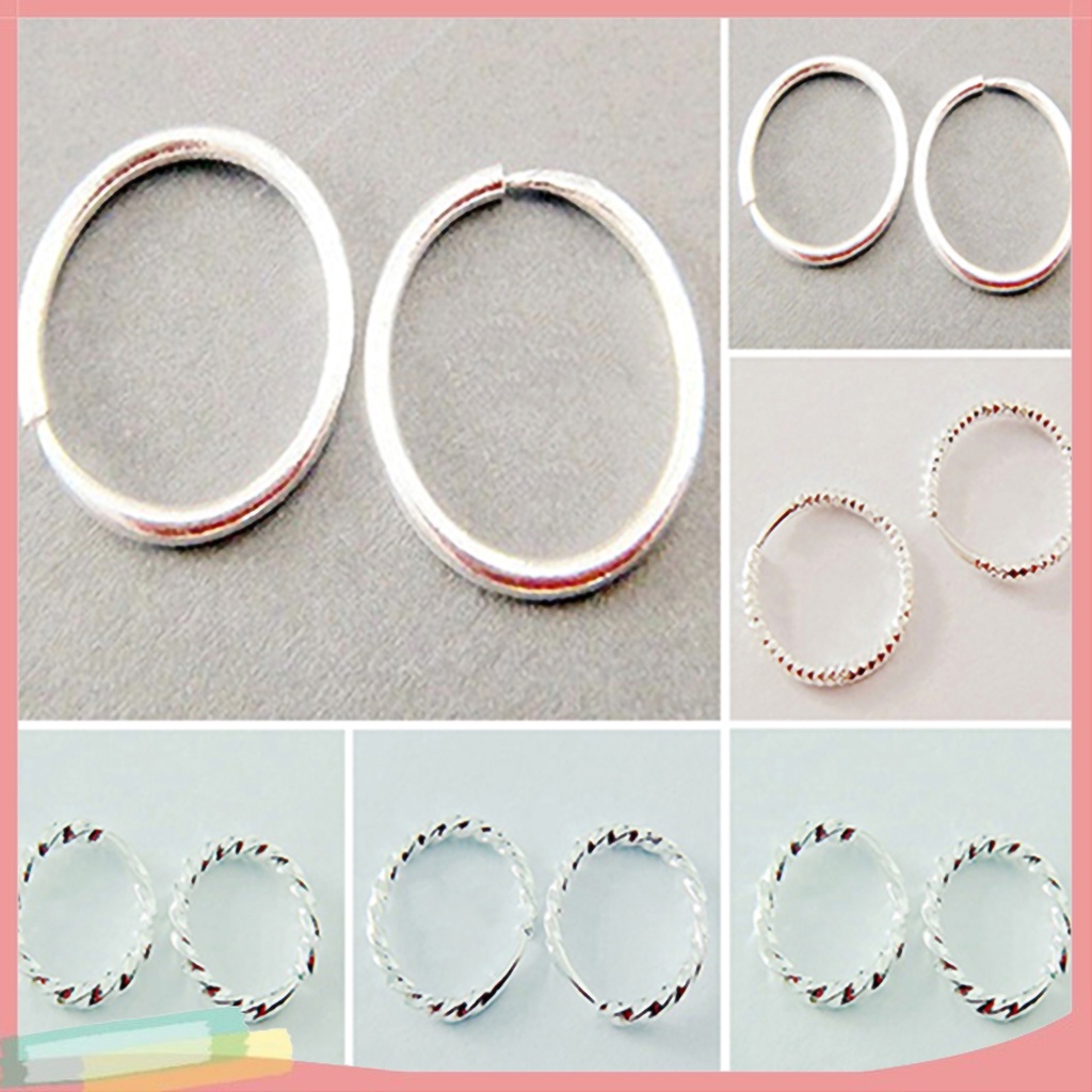 Đôi khuyên tai hình vòng tròn nhiều kiểu thời trang cho nữ