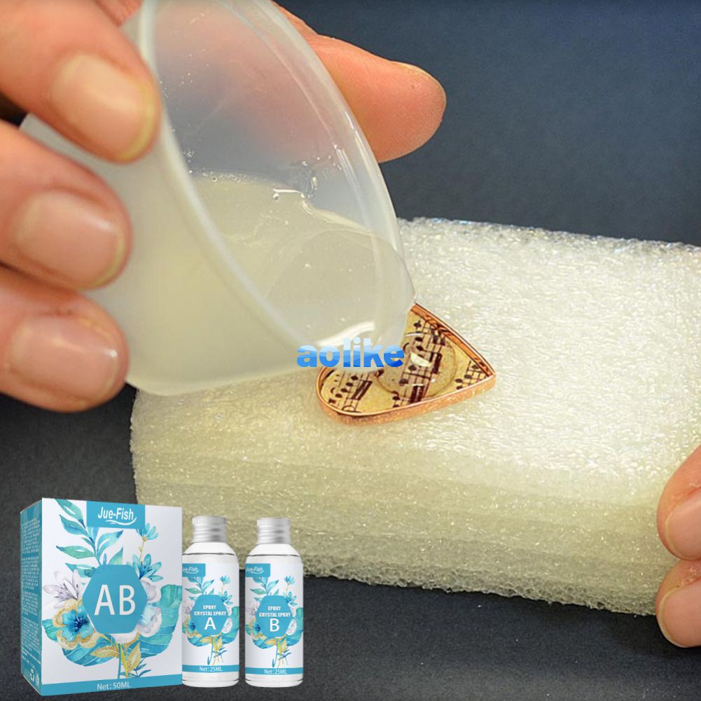 Bộ Nhựa Epoxy Pha Lê 50Ml Keo AB Keo Cứng Dụng Cụ Tự Làm Cho Khuôn Nhựa Đúc Nghệ Thuật Keo Dán Bộ Keo Làm Đồ Trang Sức Nhựa Wine01