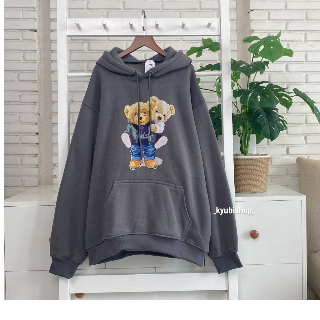 Áo khoác hoodie form rộng Unisex chất nỉ cotton Quảng Châu Cao Cấp (Nhiều Mẫu, Có Bigsize ) - KYUBI